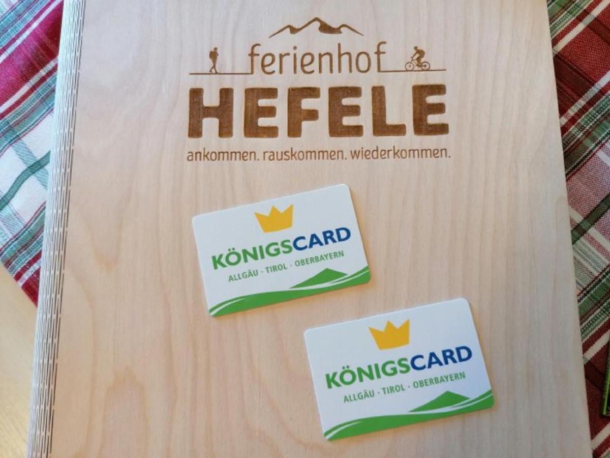 Ferienhof Hefele Lejlighed Hopferau Eksteriør billede